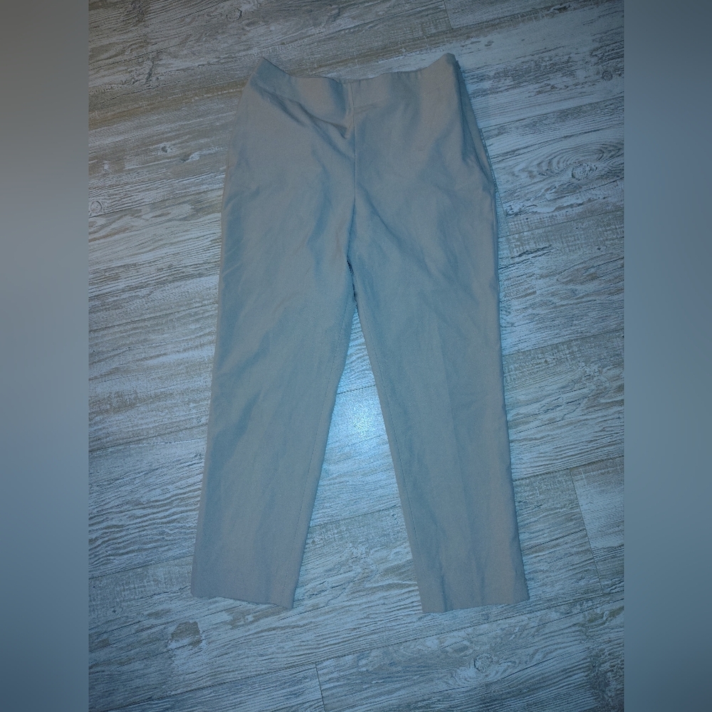 Gray Straight-Leg Pants